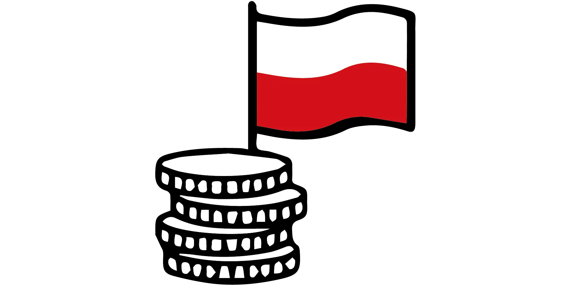 pieniądze i flaga polski kapitał